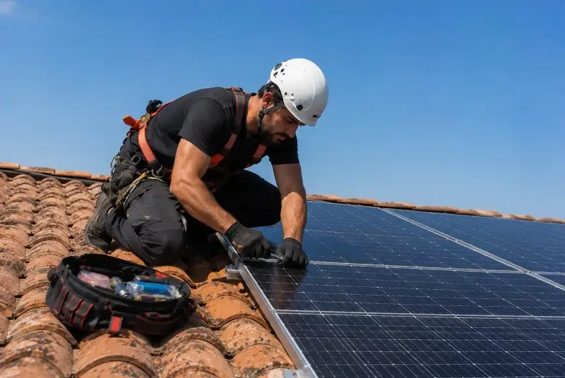 Maintenance et monitoring de panneaux solaires en Drome