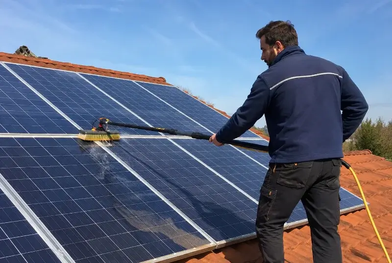 Nettoyage et entretien de panneaux solaires en Drome